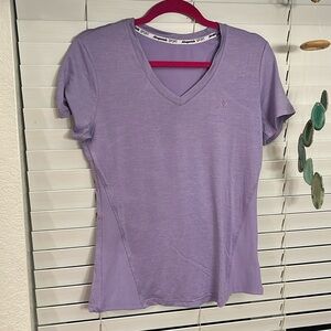Aeropostale Sport 87 Active T-Shirt Size Medium Stretch Short Sleeve Lavender